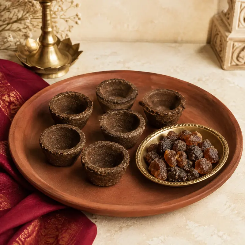 Cow Dung Guggal Cups