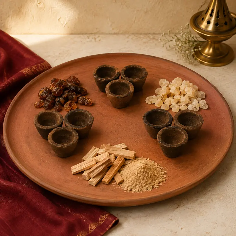 Guggal-Loban-Chandan Assorted Cups