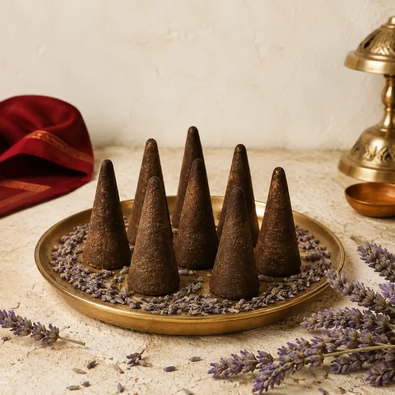 Lavender Dhoop Cones